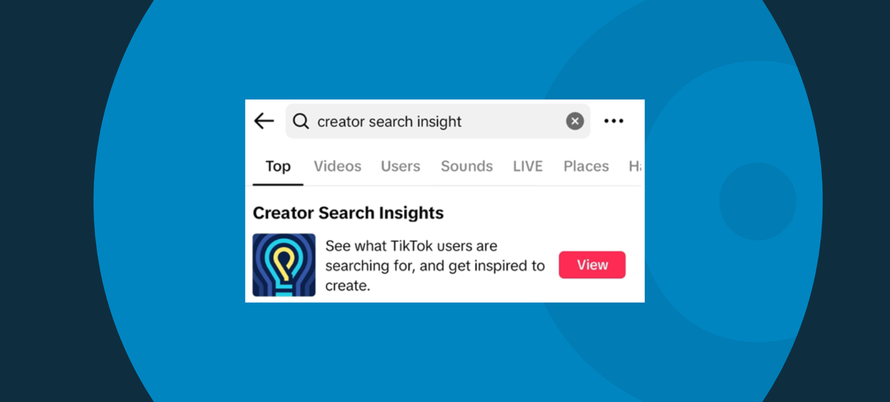 Cómo utilizar Creator Search Insights en TikTok